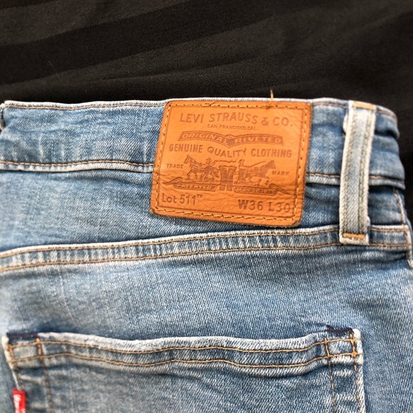 LEVI’S 511 Slim Fit Jeans 36x30 - Picture 4 of 14